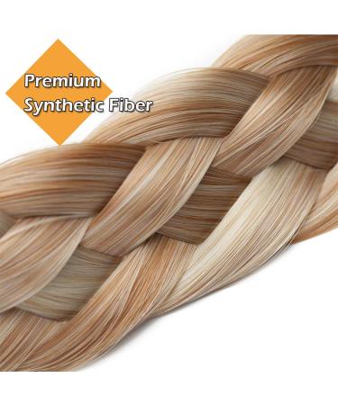 Silk-Co Women s 5-Strand Blond Braided Hair Band | Vintage Elastic Headband for Weddings | Hair Tie Extensions 3.8cm Wide - Buy Online on GoSupps.com