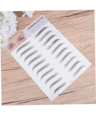 Angoily 2pcs 3d Eyebrow Stickers Bionic Eyebrow Stickers Eyebrows Artificial Eyebrow Water Proof Template 6d - Buy Online on GoSupps.com