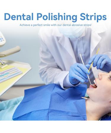 60-Piece Dental Polishing Strips Set - 4 Types of Tooth Sanding Paper for Effective Oral Care & Tartar Removal - Buy Online on GoSupps.com