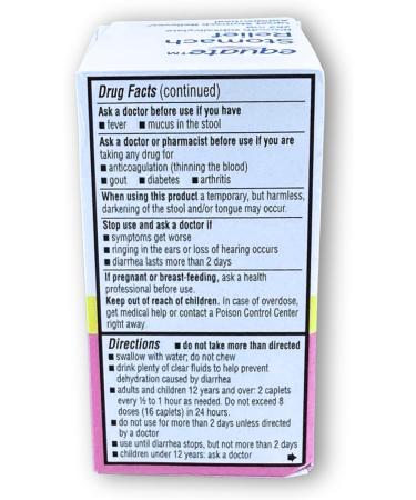 FUSION SHOP STORE Smart choices meaningful life! Bismuth Subsalicylate- Stomach Relief chewable Caplets 262mg 40ct (Pack of 1) - Buy Online on GoSupps.com