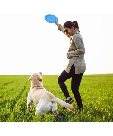 Fantesi 2-Piece Dog Flying Disc - 18.5 cm Rubber Saucer Toy for Training & Play - Soft & Stable - Buy Online on GoSupps.com