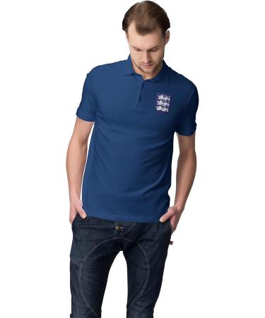 Unisex Three Lions Polo Shirt - Perfect Gift for England Football Cricket Rugby Fans | Size M - Buy Online on GoSupps.com