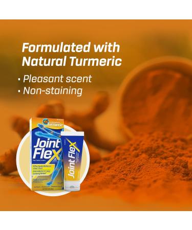 JointFlex Pain Relief Cream with Turmeric - 3 oz Tube for Arthritis and Joint Pain - Buy Online on GoSupps.com