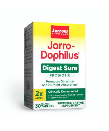 Jarrow Formulas Jarro-Dophilus Digest Sure 30 Bilayer Tablets