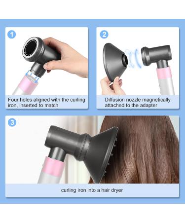2-in-1 Diffuser & Adaptor for Dyson Airwrap Styler | Convert to Hair Dryer | Compatible with HS01, HS03, HS05 | Black - Buy Online on GoSupps.com