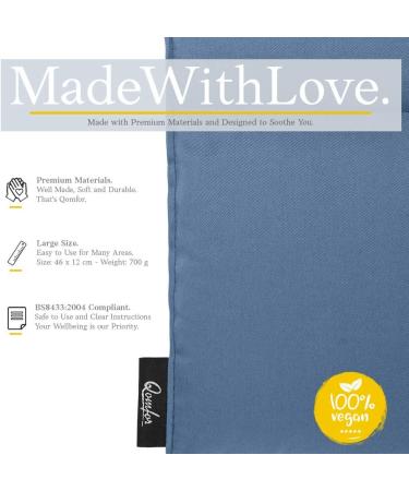 Wheat Bag for Pain Relief - Large Soothing Heat Pack Microwavable - Wheat and Lavender - Heated Neck Warmer for Neck and Shoulders Period Pain Relief and Back Pain - Comfortable Grey - Buy Online on GoSupps.com
