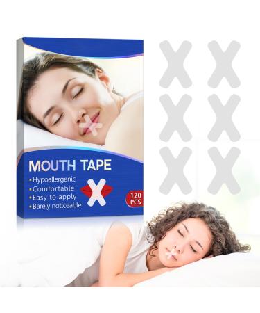 Sleep Strips Mouth Tape for Sleeping - Sleep Mouth Strips for Sleeping Quality Improvement Sleep Tape for Better Nose Breathing Snoring Relief & Less Mouth Breathing 120 Counts