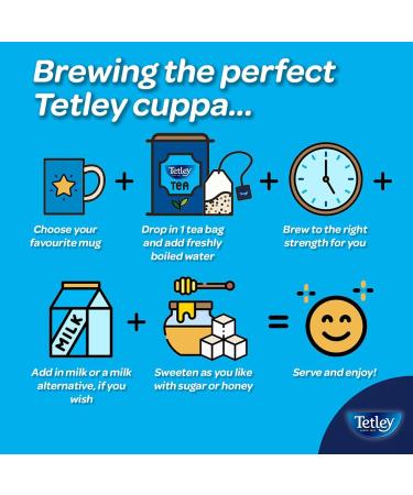 Tetley Variety Pack Black Tea String & Tag Individually Wrapped Envelopes - 150 Count - Buy Online on GoSupps.com