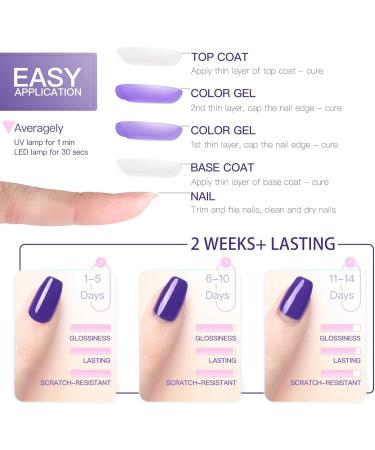 Gellen Candy Colour Gel Polish Kit - 6-Piece Set, 8ml Soak Off UV LED Gel Varnish (XCKKS1) - Buy Online on GoSupps.com