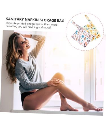 Healeved Menstrual Pad Bags - Set of 2 | Women's Coin Purse & Card Holder Wallet | Menstrual Liner & Tampon Collection Pouch | Cosmetic & Coin Bag - Buy Online on GoSupps.com