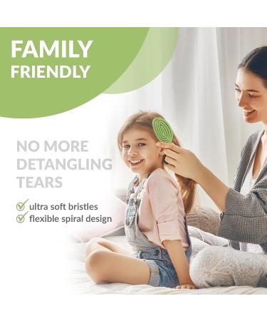 marQus Detangle Hair Brush - Ultra-soft Bristles for All Hair Types - Wet and Dry Hair - Lime Brush - 1pcs - Buy Online on GoSupps.com