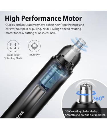 Sejoy Electric Nose & Ear Hair Trimmer - Painless Removal Clipper for Men and Women - Buy Online on GoSupps.com