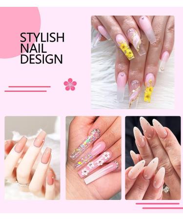 Acrylic Nail Kit with Drill: Pink, Clear, White, Nude Acrylic Powder Set - 3.38 Oz Monomer for Nail Extensions - Beginner Home Nail Kit - Buy Online on GoSupps.com