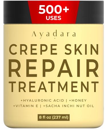 AYADARA Crepey Skin Repair Cream Hydrating & Firming Lotion with Collagen for Face Neck Arms & Legs 8 oz