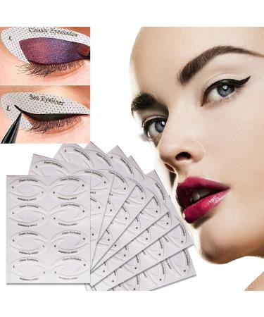 Quick Eyeliner Eyeshadow Stencils Eyeliner Schablone eyeshadow stencil eye make-up template sticker all in one cat eyes make up tool eyes winged eyeliner tape for eyes make up 128 pieces