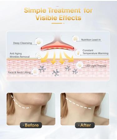 7-in-1 Deplux Face & Neck Massager - Portable Rose Gold Skin Care Tool for Daily Routine | International Shipping Available - Buy Online on GoSupps.com