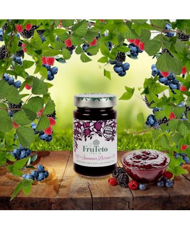 il FruTeto 100% Summer Berries organic fruit spread. 250g. MADE IN TUSCANY only with fruit. No Pectin. No Added Sugar. No Preservatives. - Buy Online on GoSupps.com