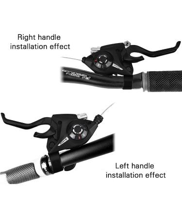 FAIREDEAR 3x7 21 Speed Bicycle Brake Levers Shifter with Gear Indicator and V Brake Cable for Mountain, Road, MTB, BMX, Fixie Gear Cycling - Buy Online on GoSupps.com