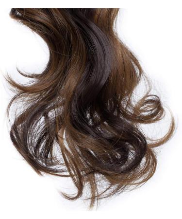 Silk-co 24 inches Claw on Hair Extensions Ponytail Clip in Pony Tail Long Hair Piece Wavy Curly Synthetic Chocolate Brown&Brown 24inch (Pack of 1) Chocolate Brown&Brown - Buy Online on GoSupps.com