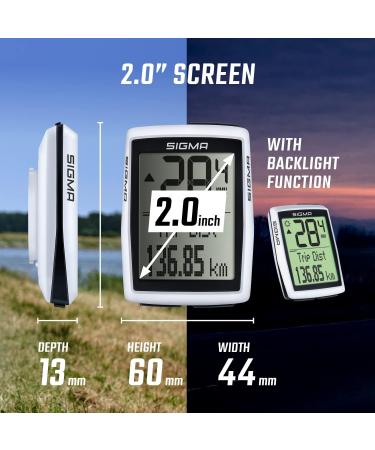 Sigma Sport BC 12.0 Bicycle Computer | Multi-Function Bike Computer for All Cycling Adventures | Easy-to-Use with Large Buttons & Clear Display - Buy Online on GoSupps.com