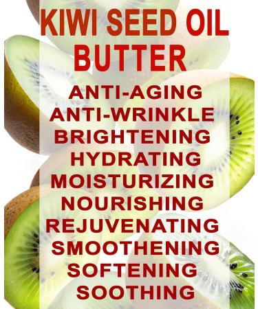 Botanical Beauty KIWI SEED OIL BUTTER RAW VIRGIN UNREFINED Cold Pressed for Face Body Hair Nails Skin Hands Rich in vitamin E Vitamin C (4 Fl Oz) 4 Fl Oz (Pack of 1) - Buy Online on GoSupps.com