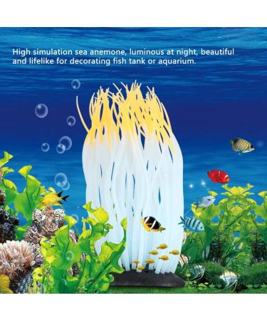 Buy Silicone Anemone Coral Ornament - Realistic Artificial Aquarium Decor in Orange Blue Green & Purple - Buy Online on GoSupps.com