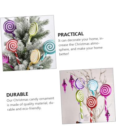 Cabilock 1pc Lollipop Pendant Decor Christmas Hanging Lollipop Xmas Candy Ornaments Props Christmas Tree Blue 20X9.5X2cm - Buy Online on GoSupps.com
