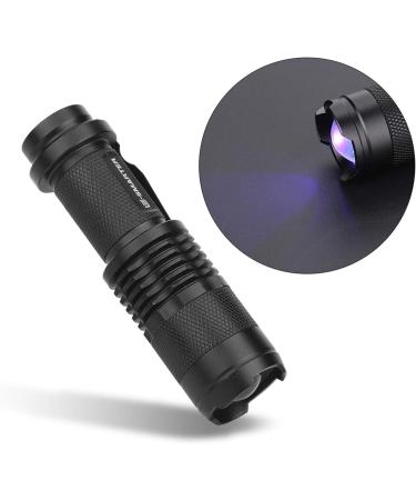 Zerodis Purple Flashlight - 395/365 Nm Black Light for Pets & Invisible Ink Detection | Portable UV Light for Urine Stains & Mini-Tubes - Buy Online on GoSupps.com