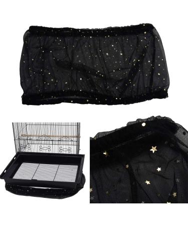 Bird Seed Catcher | Extra Large Mesh Stretchy Guard Cover | Nylon Shell Skirt for Bird Cage | 29.5 Height White - Buy Online on GoSupps.com