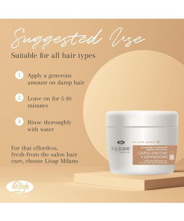 Lisap Top Care Repair Elixir | Hydrating Hair Mask with Argan Oil & Ceramide A2 - 8.45 fl oz - Buy Online on GoSupps.com