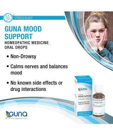 GUNA Mood Support - Natural Homeopathic Remedy for Stress Relief & Relaxation | 1 Ounce - International Shipping Available - Buy Online on GoSupps.com