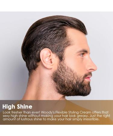 Woody's Men's Styling Cream 2-Pack - Flexible Control for Curly & Wavy Hair - Rosemary Scent - 3.4 oz x 2 - Buy Online on GoSupps.com