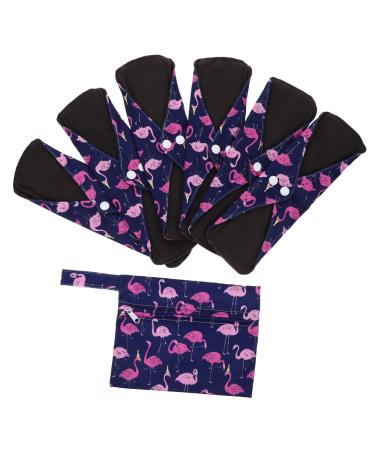 Women Menstrual Pads 1 Set Napkin Accesorios para Mujer Napkins Feminine Pad Always Pads Size 3 Bamboo Charcoal Household Pad Convenient Napkin Portable Pad Reusable Menstrual Pads