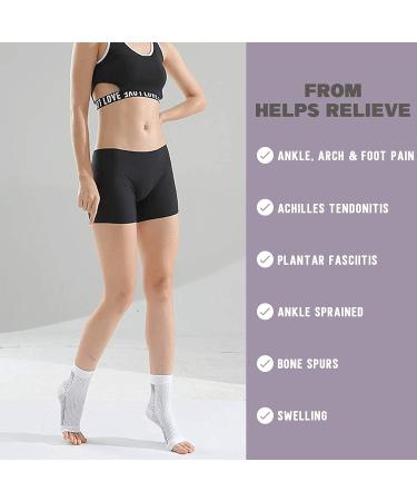 Buy Kseyic Compression Socks for Neuropathy & Plantar Fasciitis - 3 Pairs Nano-Bandage Unisex (S-M) - Swelling Relief in Black Gold & White - Buy Online on GoSupps.com