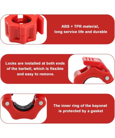 Sprhr 4-Piece Dumbbell Closure Set - Quick Lock 30mm & 25mm for Weightlifting & Fitness Accessories - Buy Online on GoSupps.com