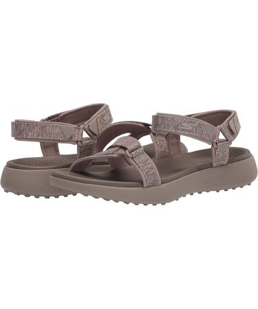 Skechers Women's 600 Spikeless Golf Sandals Shoe 8 Taupe - Stylish and Comfortable Golf Sandals for Women - Buy Online on GoSupps.com