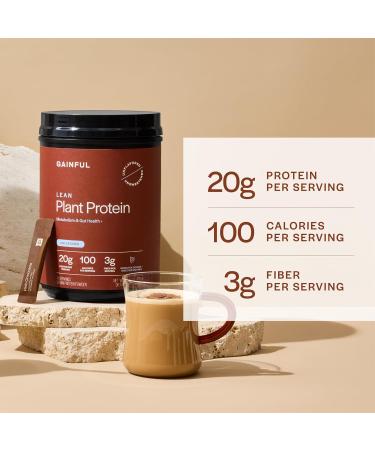 Gainful Lean Plant Protein Powder & Sweet Treat Flavor Bundle 20g Plant Protein Supports Lean Muscle Metabolism & Satiety with Green Tea Extract Vegan 14 Servings + 14 Flavor Sticks - Buy Online on GoSupps.com