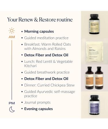 Buy Chopra Renew & Restore Detox Kit | 7-Day Cleanse with Ayurvedic Ingredients | 8 Piece Kit - International Shipping Available - Buy Online on GoSupps.com