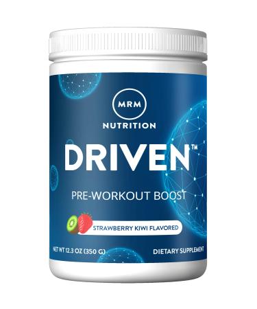 MRM Nutrition Driven Pre-Workout Powder | Strawberry Kiwi Flavored | 125mg Caffeine | Pure Ingredients| Muscle + Hydration + Energy Blends | Performance Energy | Vegan + Gluten-Free | 29 Servings