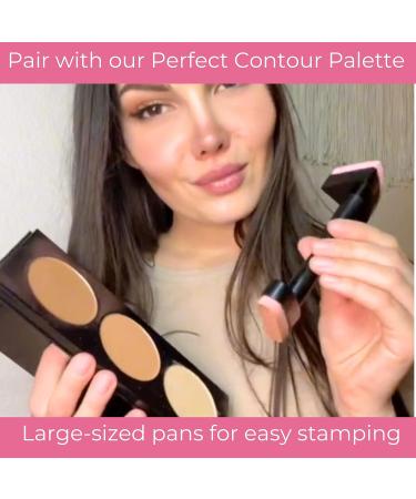 Contouring & Highlighting Make-up Stamp | Perfect Contour Tool for Powder, Liquid, & Cream | Contour Applicator for Flawless Results - Buy Online on GoSupps.com