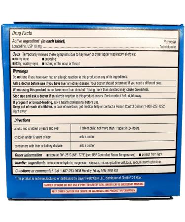 Rite Aid 24 Hour Loratadine 10mg Allergy Relief Tablets - 120 Count | Non-Drowsy Allergy Medicine - Buy Online on GoSupps.com