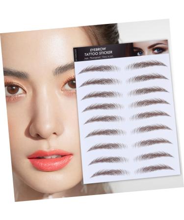 Housoutil 4pcs Eyebrow Stickers Authentic Eyebrows Eyebrow Tattoos False Eyebrows Cosmetics 6d Tool Hair - Buy Online on GoSupps.com