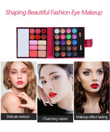 BrilliantDay 32 Colours Professional Cosmetic Makeup Palette Set with Eyeshadows, Lip Gloss, Blusher, Highlight Powder - Buy Online on GoSupps.com