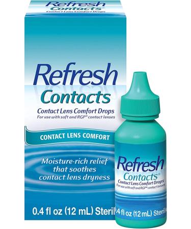 Refresh Contacts Comfort Drops 12ml - Pack of 6 | Fast Relief for Dry Eyes - Buy Online on GoSupps.com