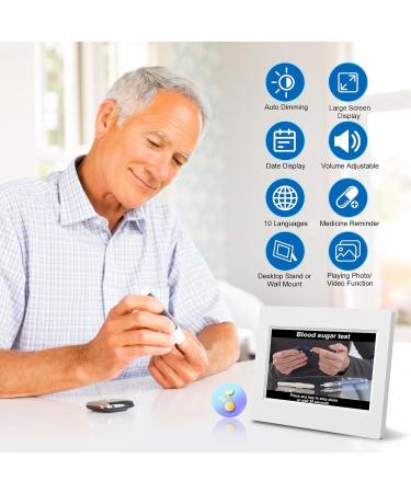 YKALL 8-Inch Digital Alarm Clock for Seniors | Calendar Day Watch for Dementia - International Shipping Available - Buy Online on GoSupps.com