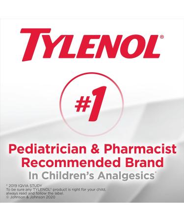 Tylenol Children's Liquid for Fever and Pain Relief Cherry Blast Flavour Dye Free 100 mL Acetaminophen for Headache Pain Muscle Ache Pain - Buy Online on GoSupps.com