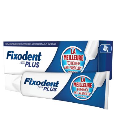 Fixodent Pro Plus La Meilleure Technologie Anti-Particules Cr me Adh sive Pour Proth ses Dentaires 40G