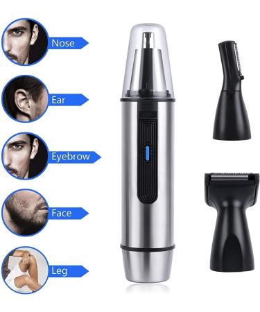 Professional Ear and Nose Hair Trimmer - Painless Battery-Operated Clipper for Men & Women - IPX7 Waterproof Dual Edge Blades - Buy Online on GoSupps.com