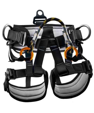 HandAcc Climbing belts, Thicken Professional Large Size Safety Seat Belts for Tree Climbing, Rescuing Work, Rappelling and Other Outdoor Adventure Activities