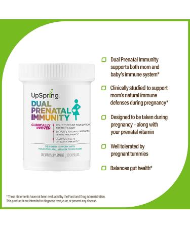 UpSpring Dual Prenatal Immunity Capsules - 30 Count for Maternal Health - Buy Online on GoSupps.com